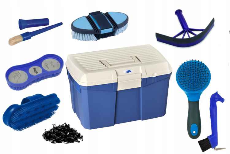 MODNY ZESTAW SZCZOTEK DLA KONIA