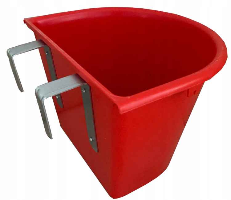 KARMIDŁO KORYTO ŻŁÓB DLA KONI KONIA Z HAKAMI ZAWIESIEM CZERWONE