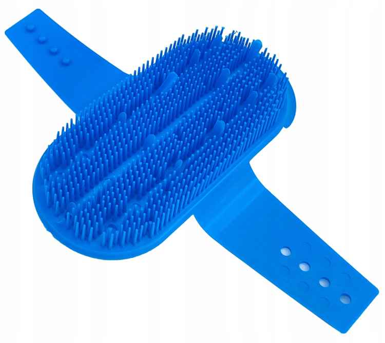 Zgrzebło plastik igiełowe miękkie dla konia koni
