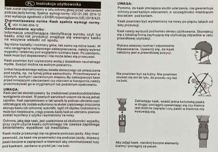 KASK JEŹDZIECKI REGULOWANY TOCZEK M 56-59 DLA JEŹDŹCA