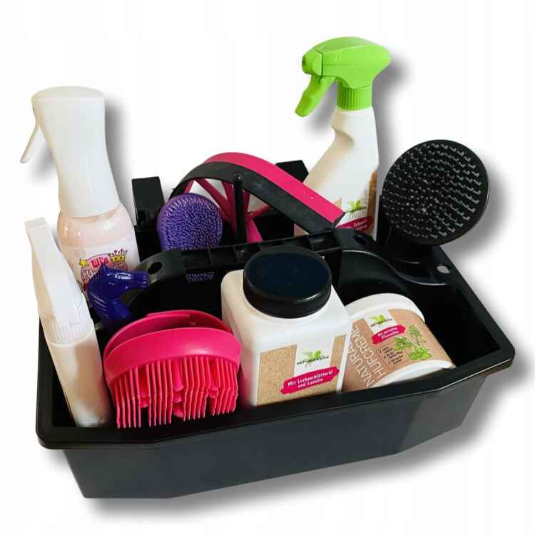 ORGANIZER SKRZYNKA POJEMNIK NA BOKS NA KOSMETYKI SZCZOTKI DLA KONIA KONI