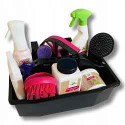 ORGANIZER SKRZYNKA POJEMNIK NA BOKS NA KOSMETYKI SZCZOTKI DLA KONIA KONI