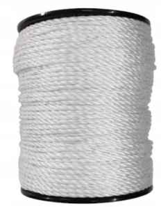 PLECIONKA 5MM DO PASTUCHA ELEKTRYCZNEGO  BIAŁA GRUBA