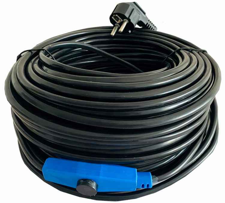 PRZEWÓD GRZEWCZY KABEL GRZEJNY Z TERMOSTATEM 48m