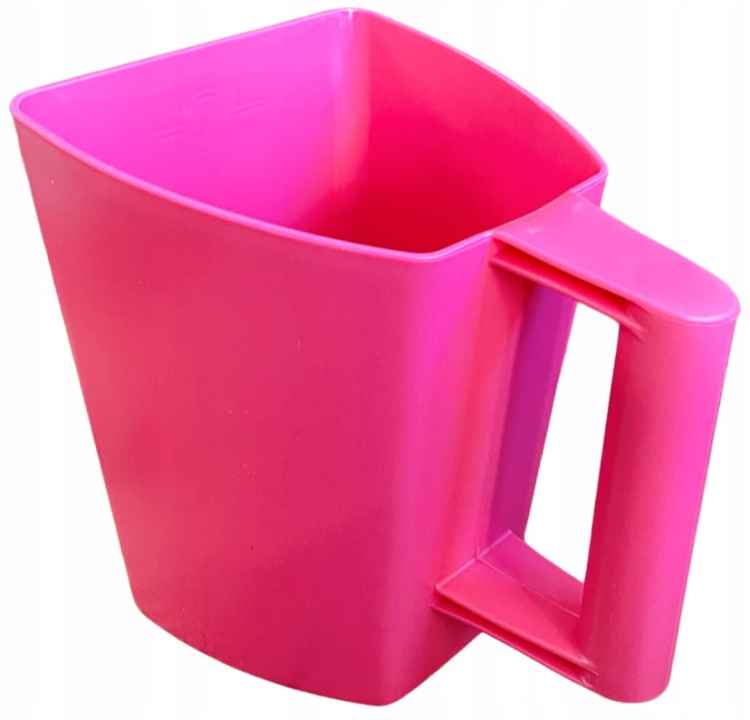 MIARKA DO PASZY MOCNY KUBEK Z MIARKĄ 2L 2KG RÓŻOWY