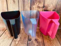 MIARKA DO PASZY MOCNY KUBEK Z MIARKĄ 2L 2KG RÓŻOWY