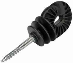 IZOLATOR DO DRUTU LINEK OGRODZENIE ELEKTRYCZNE CZARNY