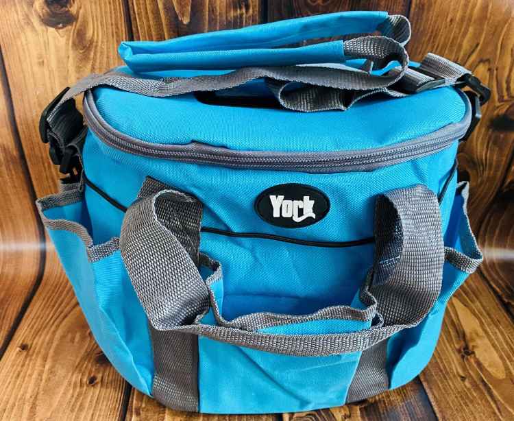 TORBA NA SZCZOTKI DLA KONIA SZCZOTKA GRANATOWA