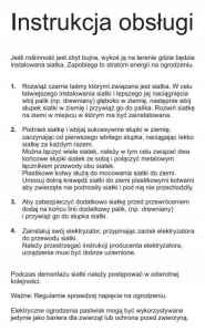 PASTUCH PREMIUM SIATKA NA DRÓB PTAKI 112CM ELEKTRYCZNA