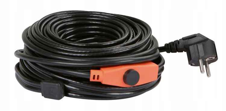 Kabel Grzejny PRZEWÓD GRZEWCZY z termostatem 8m