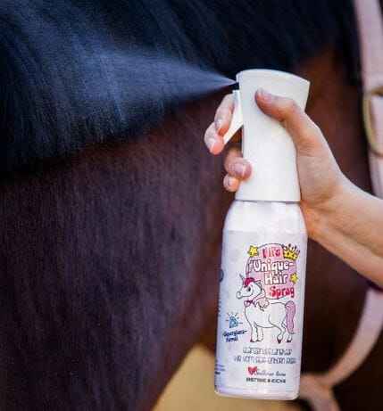 Spray do grzywy ogona sierści dla konia koni odżywka NA ZAWODY