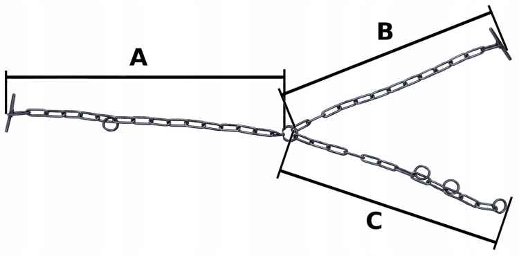 Łańcuch żłobowy uwiąz 5mm dla bydła bydło