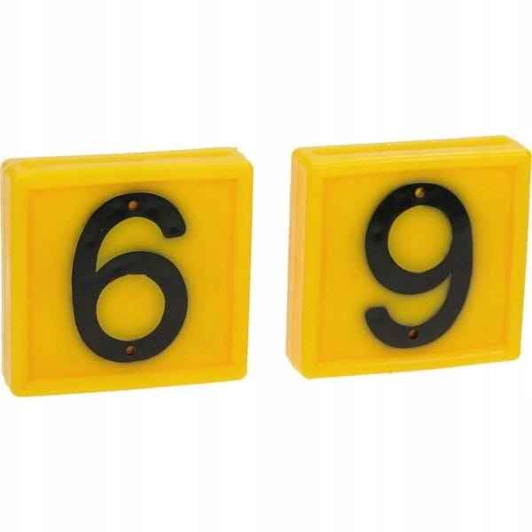 Płytka numer '6/9' do obroży dla bydła krów