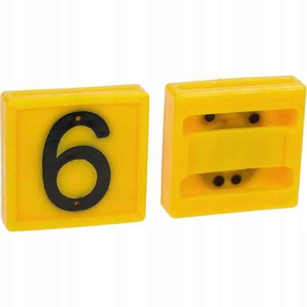 Płytka numer '6/9' do obroży dla bydła krów