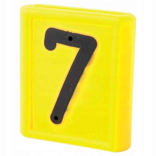 Płytka numer '7' do obroży dla bydła krów