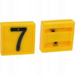 Płytka numer '7' do obroży dla bydła krów