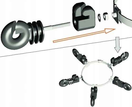 IZOLATOR NA RYNNĘ SPUSTOWĄ KOMPLET NA KUNY