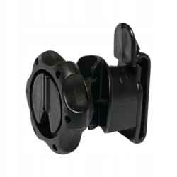 CZARNY IZOLATOR Z NAKRĘTKĄ NA TAŚMĘ DO SŁUPKA 25SZT.