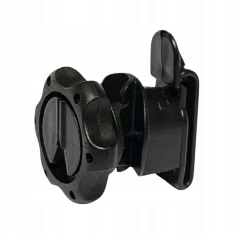 CZARNY IZOLATOR Z NAKRĘTKĄ NA TAŚMĘ DO SŁUPKA 25SZT.