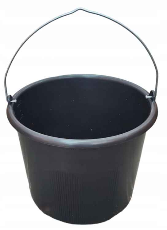 WIADRO OKRĄGŁE  12L czarne