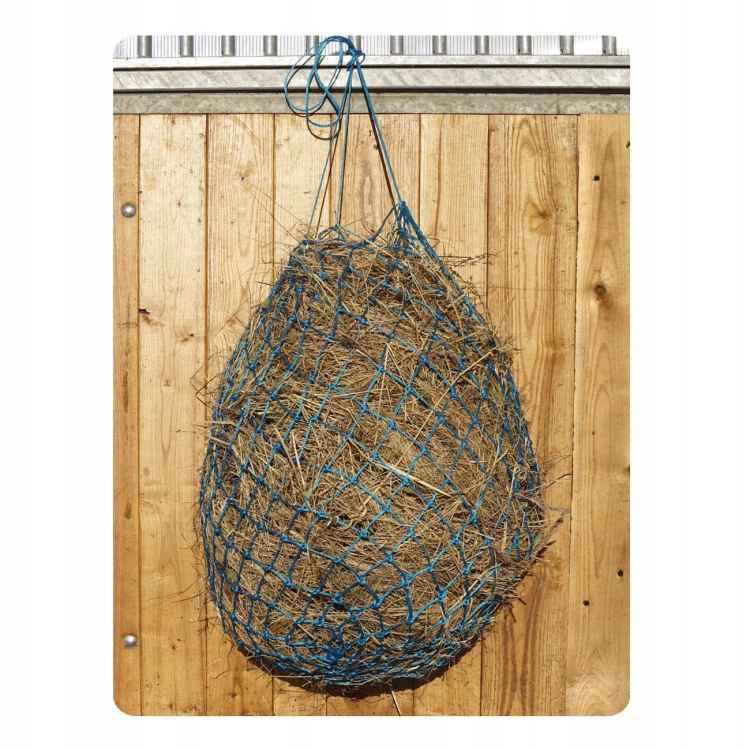 SIATKA NA SIANO DLA KONIA KONI 5,5x5,5cm BŁĘKITNA 80CM