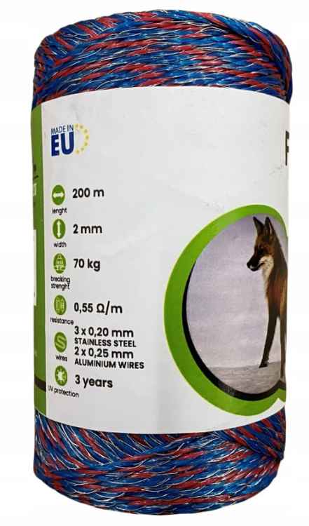 PLECIONKA PASTUCH NA DZIKI WILKI 200M OGRODZENIE