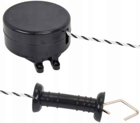 Przejdź do produktu Zestaw bramowy do ogrodzeń elektrycznych FLEXGATE z linką automatyczne zwijanie - 6 m