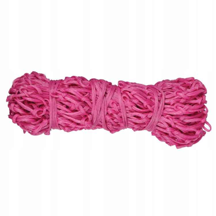 SIATKA NA SIANO DLA KONIA 5,5x5,5cm DO STAJNI 80CM RÓŻOWA