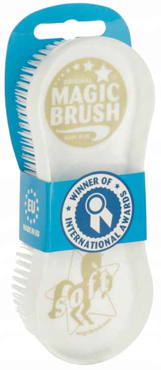 SZCZOTKA DLA KONIA MAGIC BRUSH USUWA KURZ BRÓD Z SIERŚCI OGONA GRZYWY SOFT