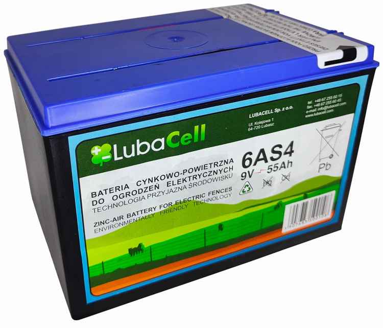 BATERIA DO PASTUCHA ELEKTRYCZNEGO ZASILANIE  9V/55Ah