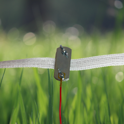 ŁĄCZNIK TAŚM DRUTÓW Z PRZEWODE DO OGRODZENIA ELEKTRYCZNEGO