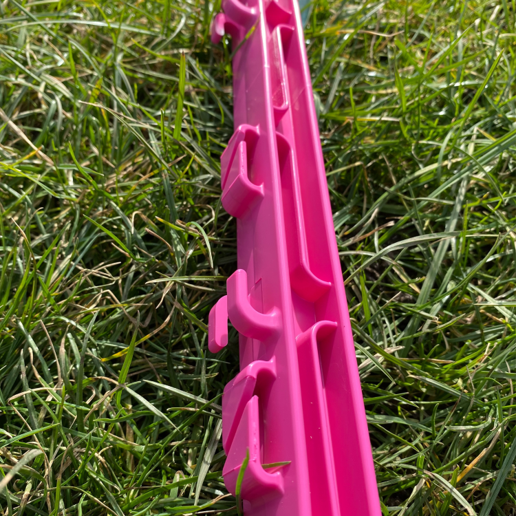 20X RÓŻOWY SŁUPERK DO OGRODZENIA ELEKTRYCZNEGO