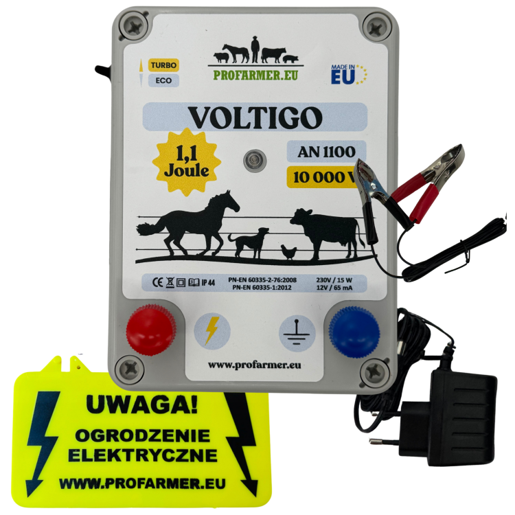 ELEKTRYZATOR VOLTIGO AN 1100 NA KONIE KROWY PSY I DRÓB