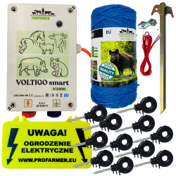 PASTUCH ELEKTRYCZNY NA DZIKI LISY WILKI JELENIE KONIE BYDŁO KROWY PSY 230 V