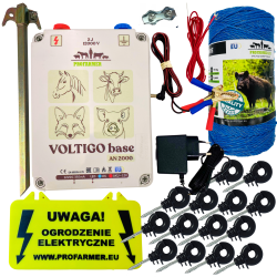 PASTUCH ELEKTRYCZNY NA DZIKI WILKI KONIE BYDŁO NA AKUMULATOR