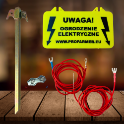 PASTUCH ELEKTRYCZNY NA DZIKI WILKI KONIE BYDŁO NA AKUMULATOR