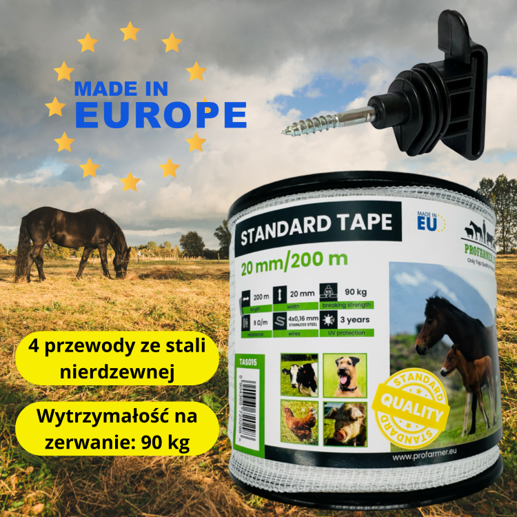 OGRODZENIE ELEKTRYCZNE PASTUCH ELEKTRYCZNY DLA KONI NA BYDŁO KROWY