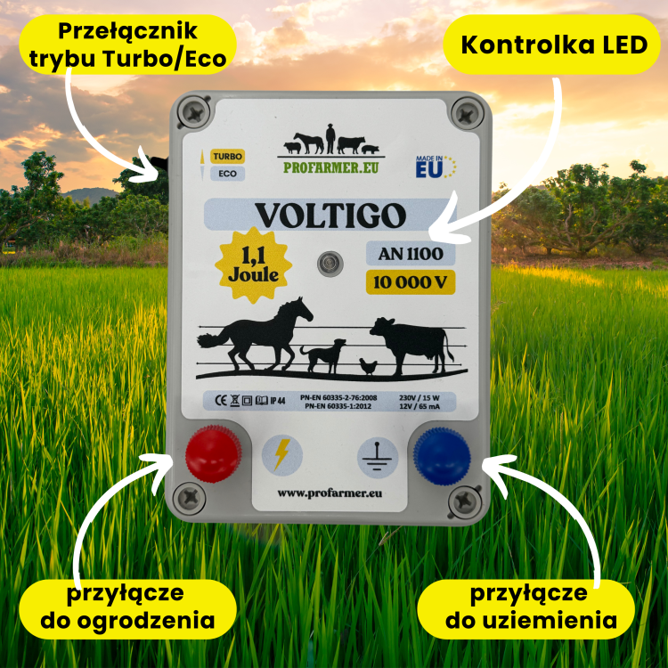 OGRODZENIE ELEKTRYCZNE PASTUCH ELEKTRYCZNY DLA KONI KRÓW