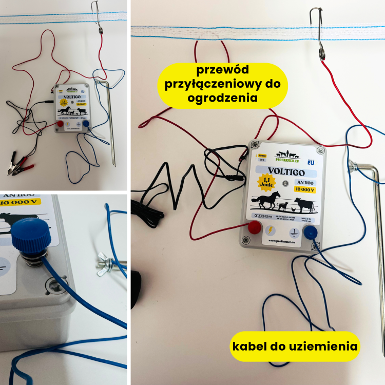 OGRODZENIE ELEKTRYCZNE PASTUCH ELEKTRYCZNY DLA KONI KRÓW