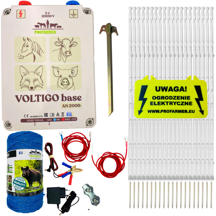 PASTUCH ELEKTRYCZNY NA WILKI KONIE BYDŁO DZIKI LISY