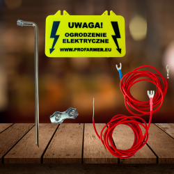 OGRODZENIE ELEKTRYCZNE PASTUCH ELEKTRYCZNY DLA PSA DO OGROGU NA WYDRĘ DRÓB