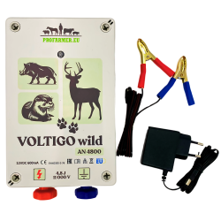 PASTUCH ELEKTRYCZNY BARDZO MOCNY NA DZIKI WILKI BYDŁO ZE SŁUPKAMI 12V