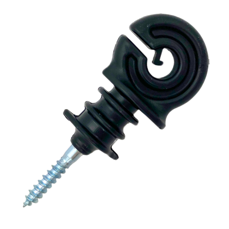 IZOLATORY DO DRUTU LINKI PLECIONKI PASTUCH ELEKTRYCZNY WKRĘT 6 MM - 50 SZT