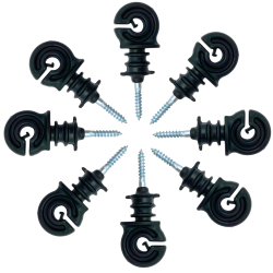 IZOLATORY DO DRUTU LINKI PLECIONKI PASTUCH ELEKTRYCZNY WKRĘT 6 MM