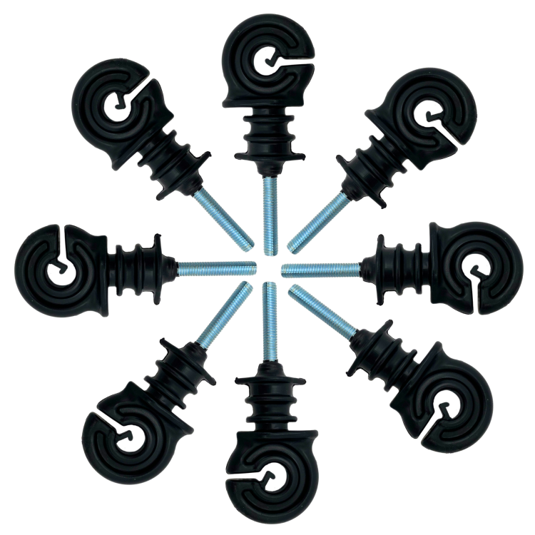 IZOLATORY GWINT METRYCZNY M6 PASTUCH ELEKTRYCZNY DO DRUTU PLECIONKI -25 SZT