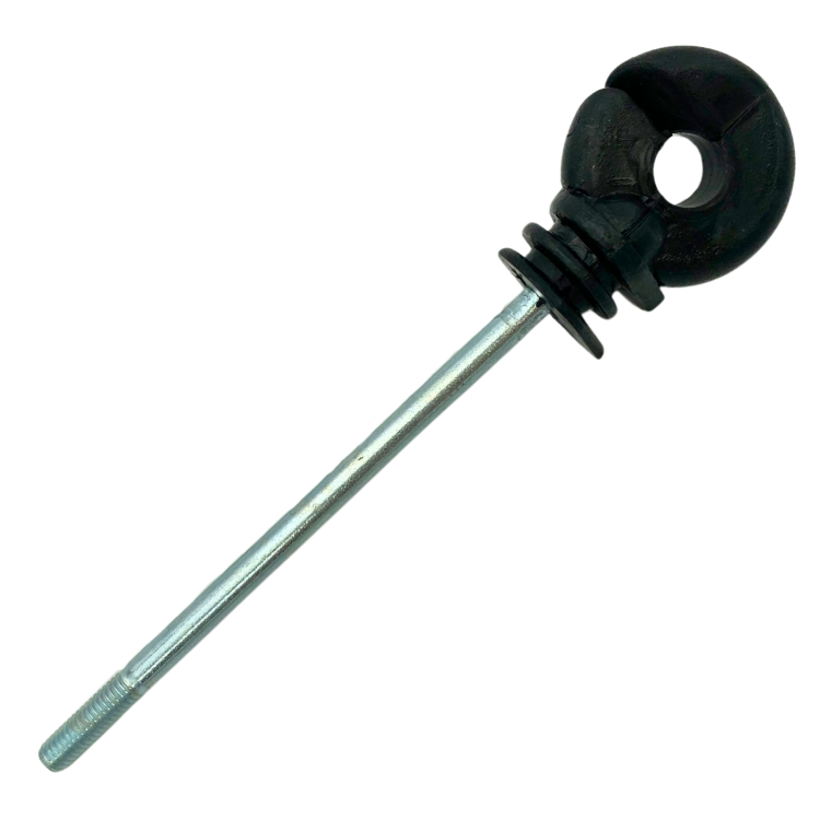 Izolatory długi gwint metryczny M6 do pastucha elektrycznego 120 mm - 10szt