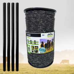 INA LINKA DRUT DO PASTUCHA 6mm/200m KOŃ KONIE 600 KG OGRODZENIE ELEKTRYCZNE