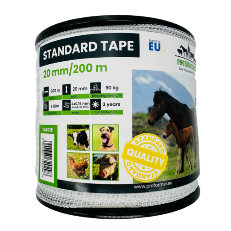 Taśma pastuch elektryczny ogrodzenie 20 mm 200 metrów
