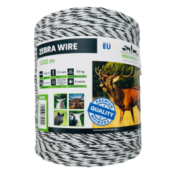 Plecionka linka do pastucha elektrycznego 1000m zebra
