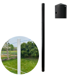 Słupek Equisafe czarny 1,8m 65mm